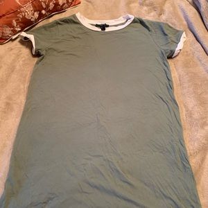 Cool Olive Green TeeShirt Dress